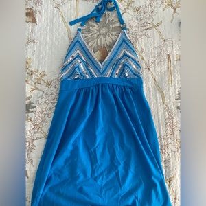 Blue sequence dress